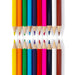  Set of 24 colored pencils with comfortable wooden handles
